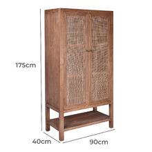 Seraphiel Recycled Elm Wood Cabinet